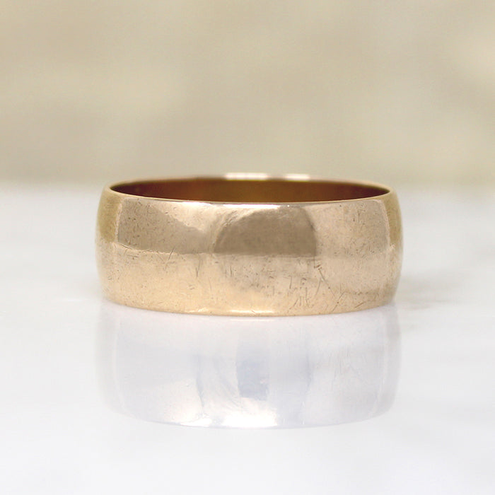 Wonderfully Wide 14k Gold Size 10.5 Band