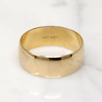 Wonderfully Wide 14k Gold Size 10.5 Band