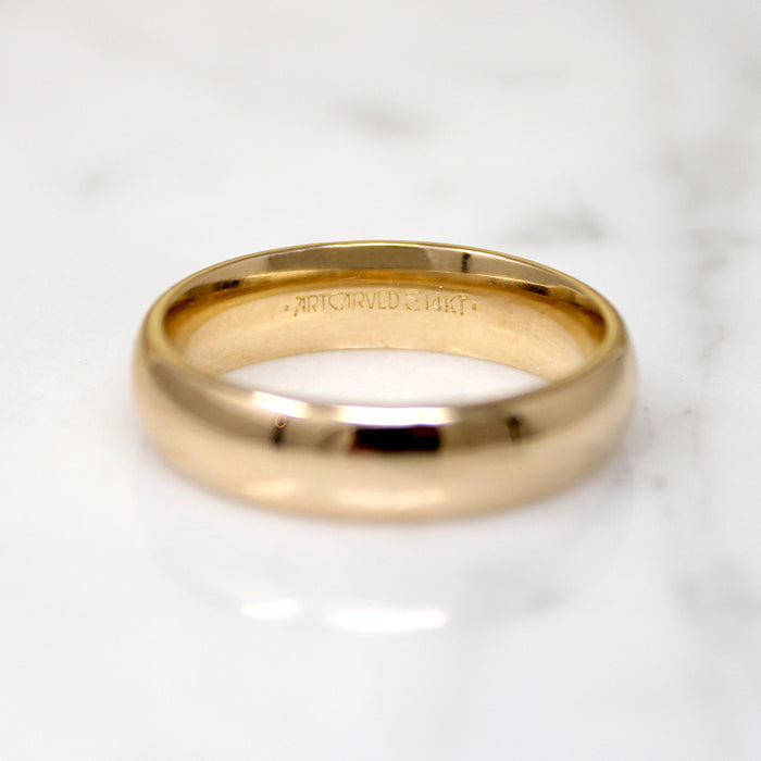 Comfort Fit 14k Gold Size 10 Artcarved Band