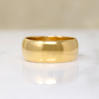 True Luxury Wide 22k Gold Wedding Band