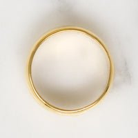 True Luxury Wide 22k Gold Wedding Band