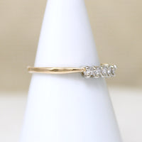 Two-Tone Gold & Diamond 1960s Wedding Band