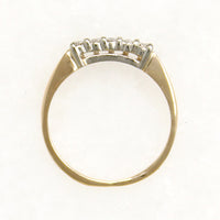 Two-Tone Gold & Diamond 1960s Wedding Band