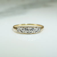 Sweet Two-Tone Diamond Band