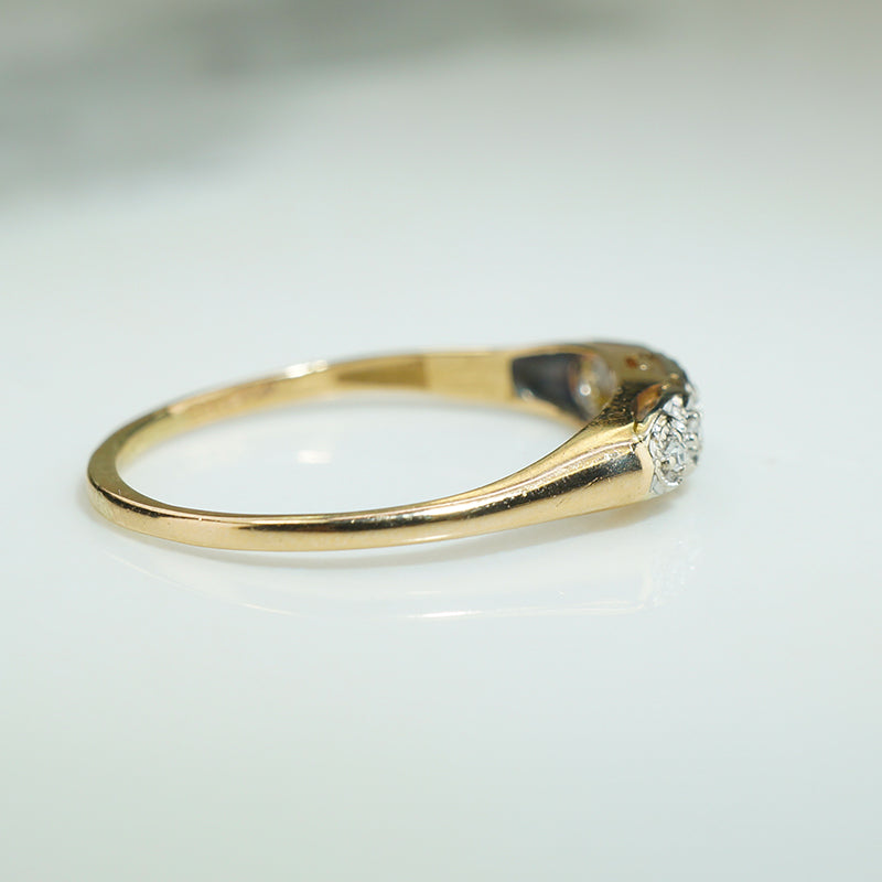 Sweet Two-Tone Diamond Band