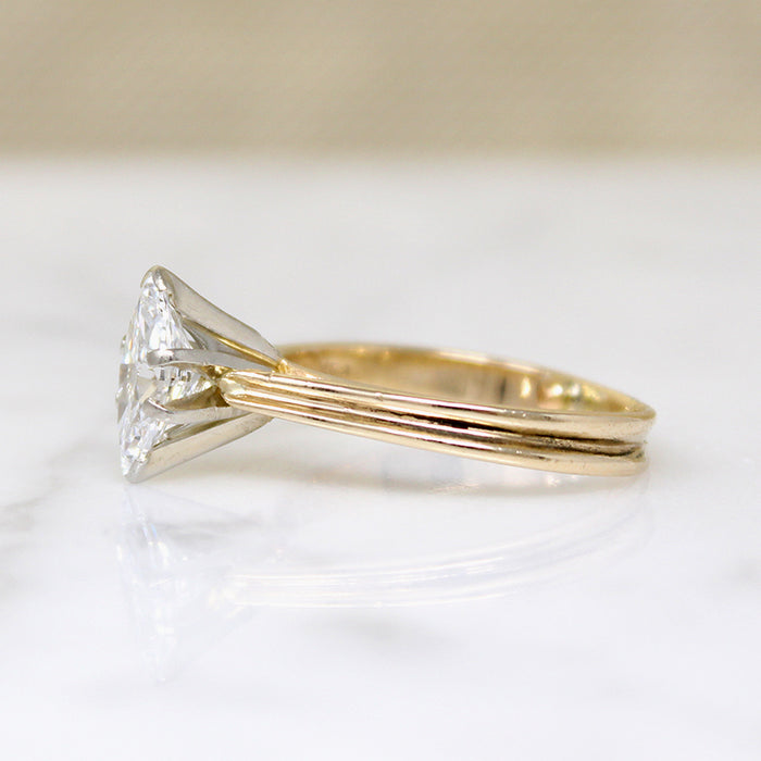 Brilliant 1.22ct Marquise Diamond Solitaire Ring