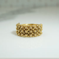 Exquisite Cannetille High Karat Gold Band