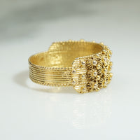 Exquisite Cannetille High Karat Gold Band