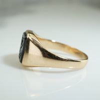 Handsome Edwadian Onyx Signet Ring