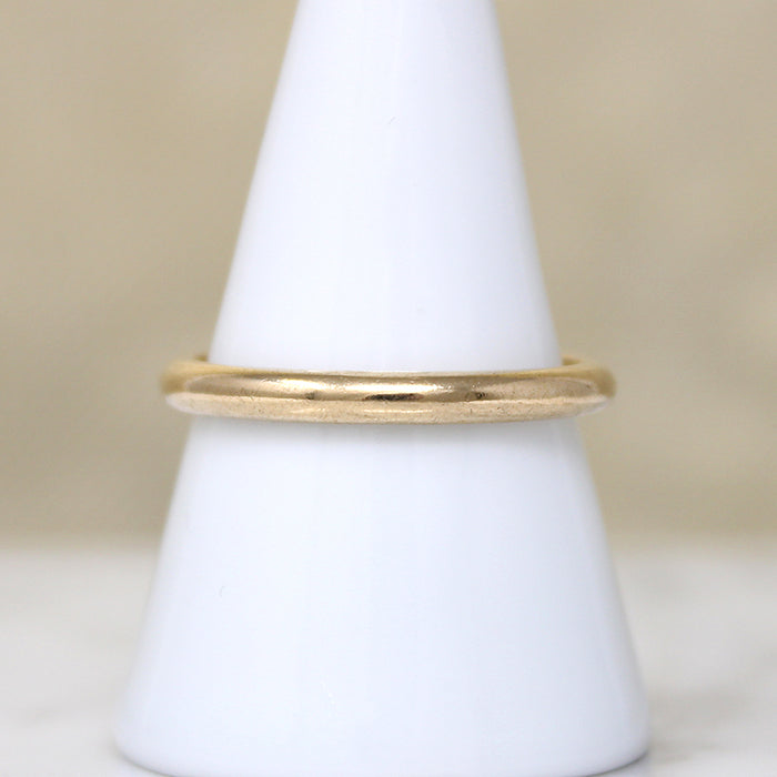 Classic Size 10 14k Gold Wedding Band