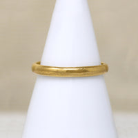 Antique 22k Gold Slim Half Round Band