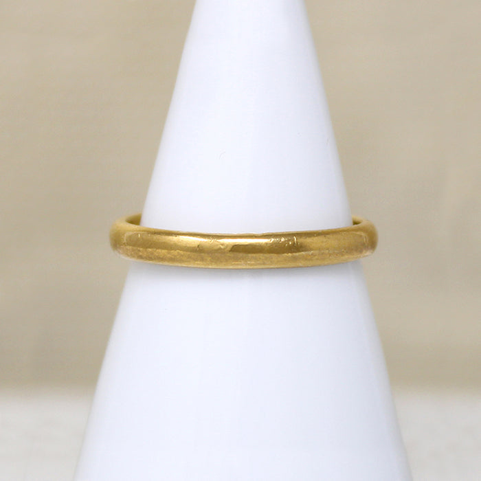 Antique 22k Gold Slim Half Round Band