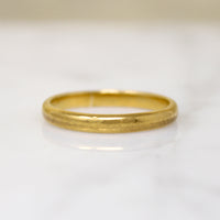 Antique 22k Gold Slim Half Round Band
