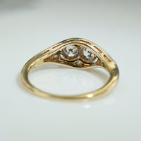 Edwardian Double Diamond Ring