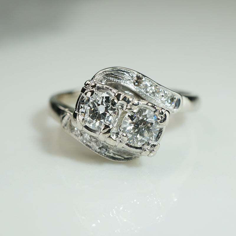Pretty 1930s Double Diamond Ring