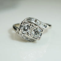 Pretty 1930s Double Diamond Ring
