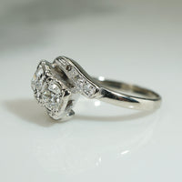 Pretty 1930s Double Diamond Ring