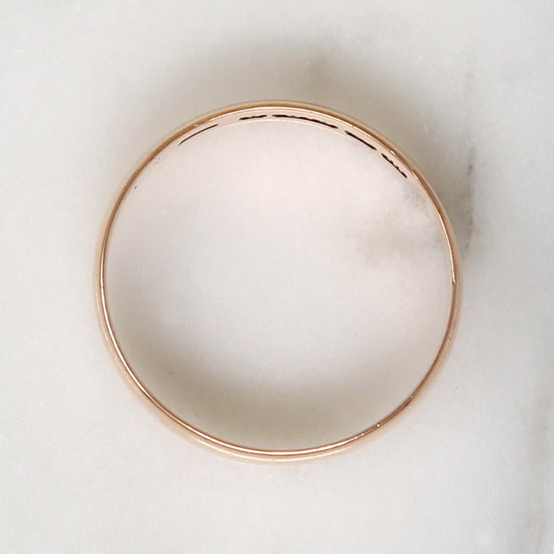Gorgeous 9ct Rosy Gold Victorian Wedding Band