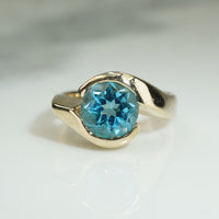 Dreamy Vintage Blue Topaz Ring