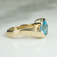 Dreamy Vintage Blue Topaz Ring