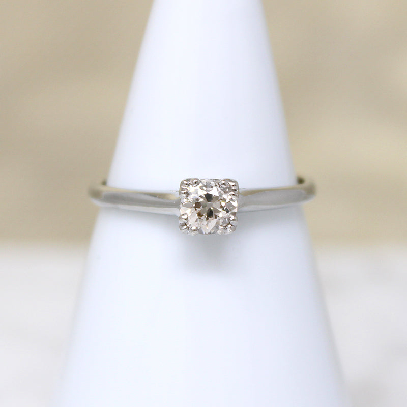 Elegant .40ct Old European Cut Diamond Solitaire Ring