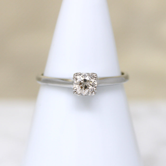 Elegant .40ct Old European Cut Diamond Solitaire Ring