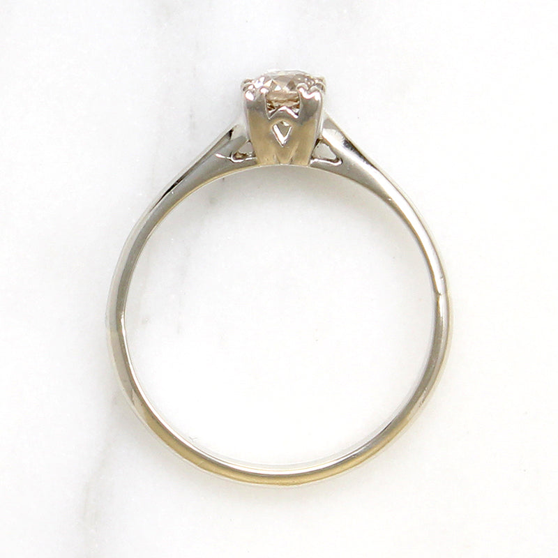 Elegant .40ct Old European Cut Diamond Solitaire Ring