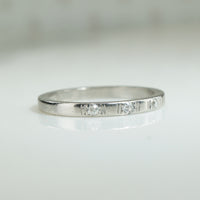 Platinum Diamond Wedding Band