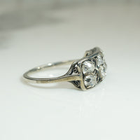 Cushion Cut Old Mine Diamond Ring