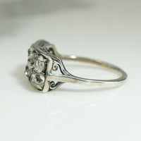Cushion Cut Old Mine Diamond Ring