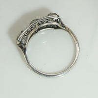 Cushion Cut Old Mine Diamond Ring
