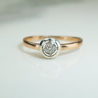 Old Mine Cut Solitaire Engagement Ring