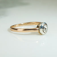 Old Mine Cut Solitaire Engagement Ring
