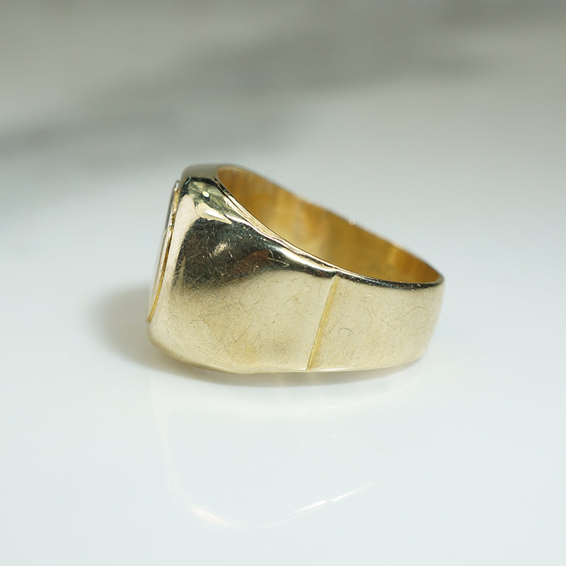 Pinky Gold Signet Ring