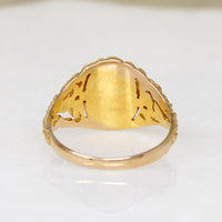 Lush & Leafy 10k Gold Signet Ring
