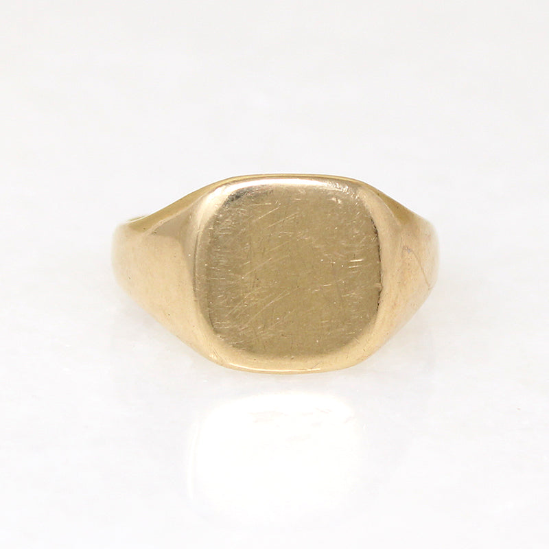 Buttery 10k Gold 1930s Signet Ring