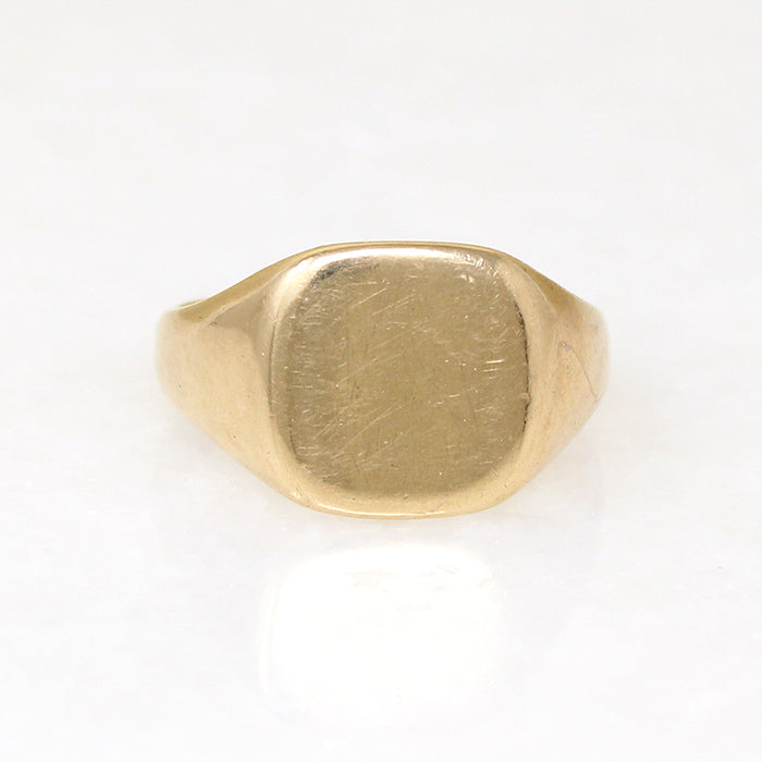 Buttery 10k Gold 1930s Signet Ring