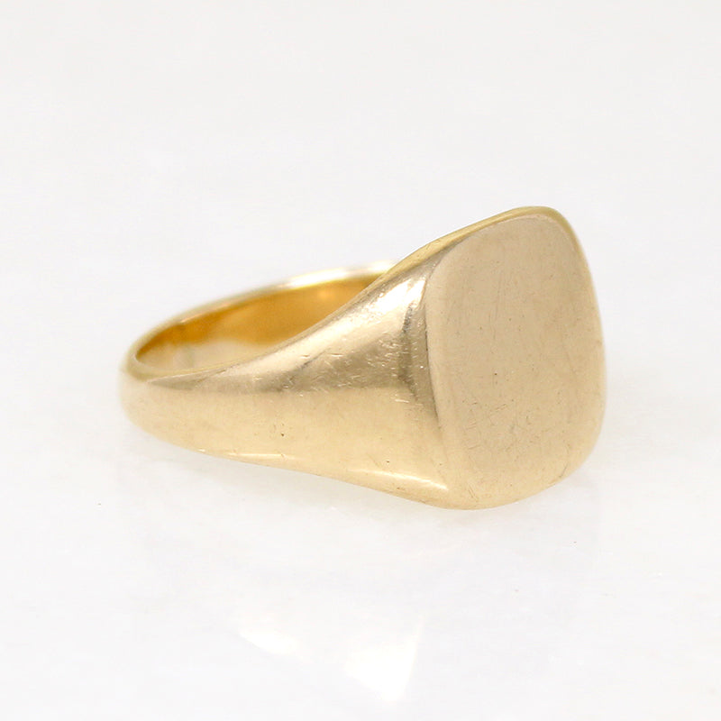 Buttery 10k Gold 1930s Signet Ring