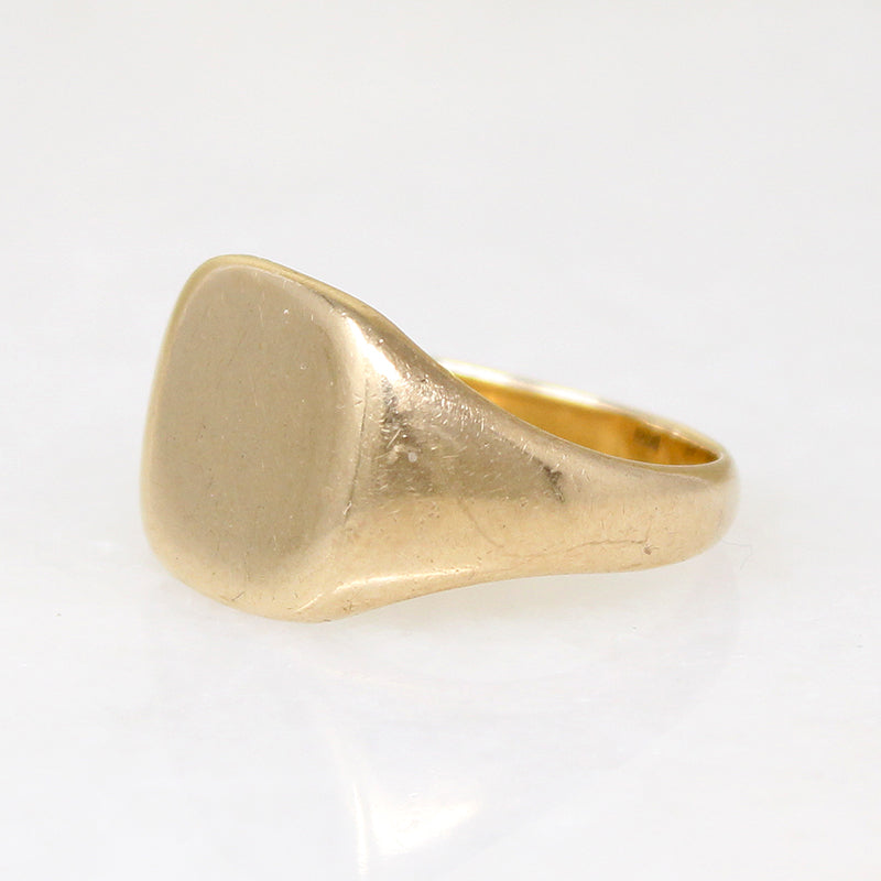 Buttery 10k Gold 1930s Signet Ring