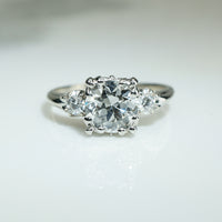 Elegant and Curvy 1940s OEC Engagement Ring