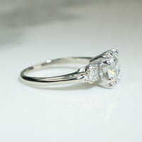 Elegant and Curvy 1940s OEC Engagement Ring