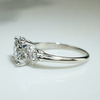 Elegant and Curvy 1940s OEC Engagement Ring