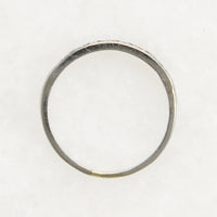 Petite Low Profile Diamond & Platinum Wedding Band