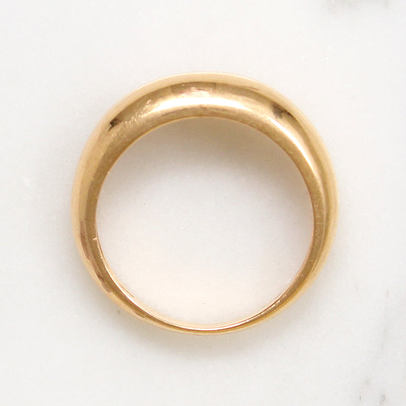 Voluptuous 18k Gold Dome Ring