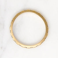 Fun Engraved 14k Gold 1930s Band