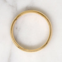 Satisfying Half Round Comfort Fit Gold Band Size 12