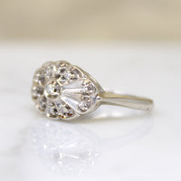 Mid Century Lacy Diamond Cluster Ring by Everwed