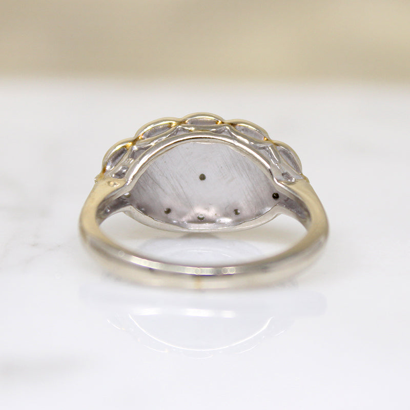 Mid Century Lacy Diamond Cluster Ring by Everwed