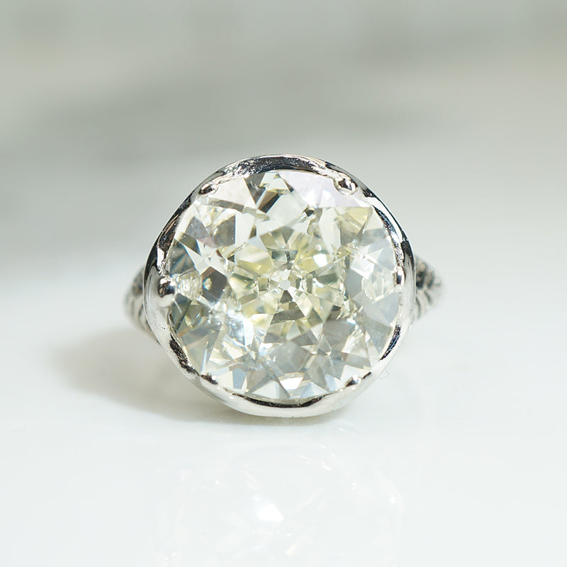 Belle of The Ball 5.87ct Old Mine Cut Diamond Solitaire