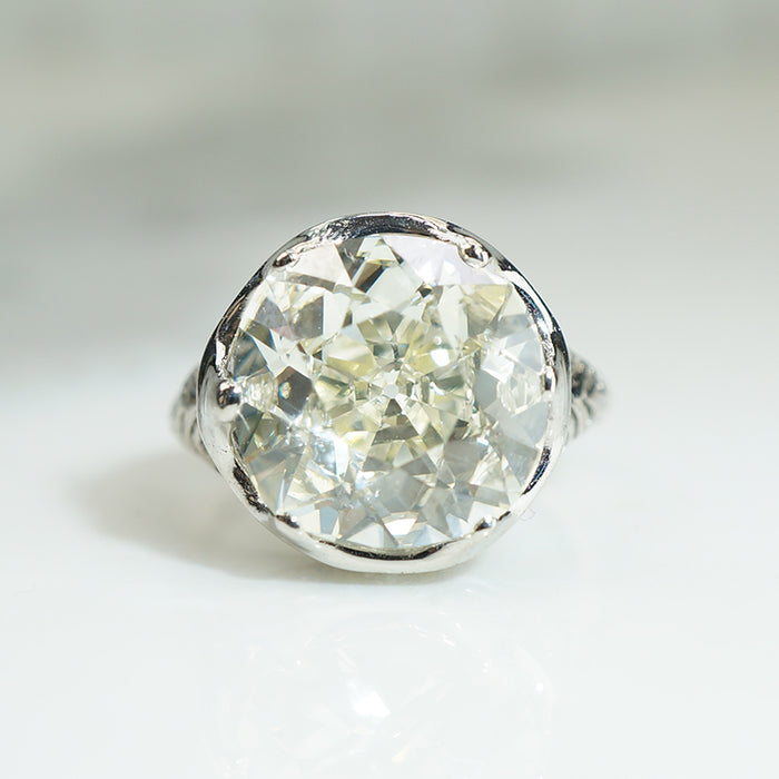 Belle of The Ball 5.87ct Old Mine Cut Diamond Solitaire